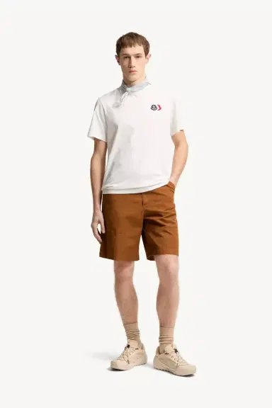 Moncler Embroidered Tricolor Logo Cotton T-shirt | Thumbnail 2 Moncler Embroidered Tricolor Logo Cotton T-shirt | Thumbnail 2
