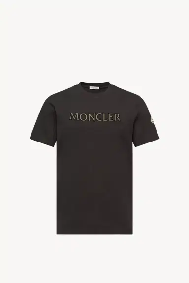 Moncler Logo Print Cotton T-shirt | Thumbnail 1 Moncler Logo Print Cotton T-shirt | Thumbnail 1