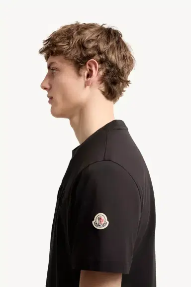 Moncler Logo Print Cotton T-shirt | Thumbnail 3 Moncler Logo Print Cotton T-shirt | Thumbnail 3