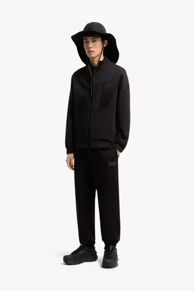 Moncler Logo Cotton Zip-up Sweatshirt | Thumbnail 3 Moncler Logo Cotton Zip-up Sweatshirt | Thumbnail 3