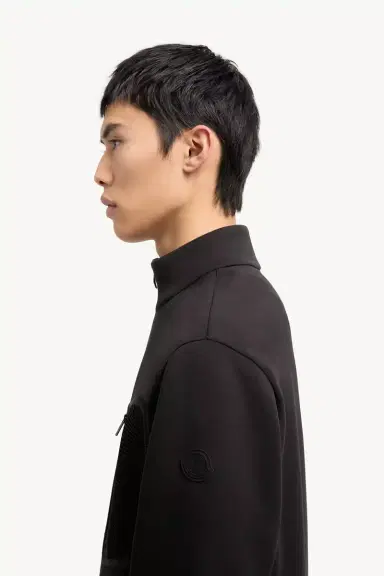 Moncler Logo Cotton Zip-up Sweatshirt | Thumbnail 4 Moncler Logo Cotton Zip-up Sweatshirt | Thumbnail 4
