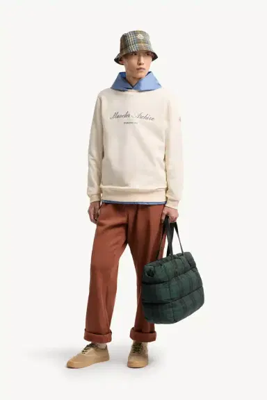 Moncler Cotton Blend Logo Sweatshirt | Thumbnail 3 Moncler Cotton Blend Logo Sweatshirt | Thumbnail 3