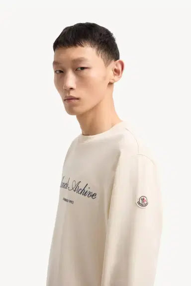 Moncler Cotton Blend Logo Sweatshirt | Thumbnail 4 Moncler Cotton Blend Logo Sweatshirt | Thumbnail 4