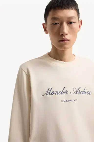 Moncler Cotton Blend Logo Sweatshirt | Thumbnail 7 Moncler Cotton Blend Logo Sweatshirt | Thumbnail 7