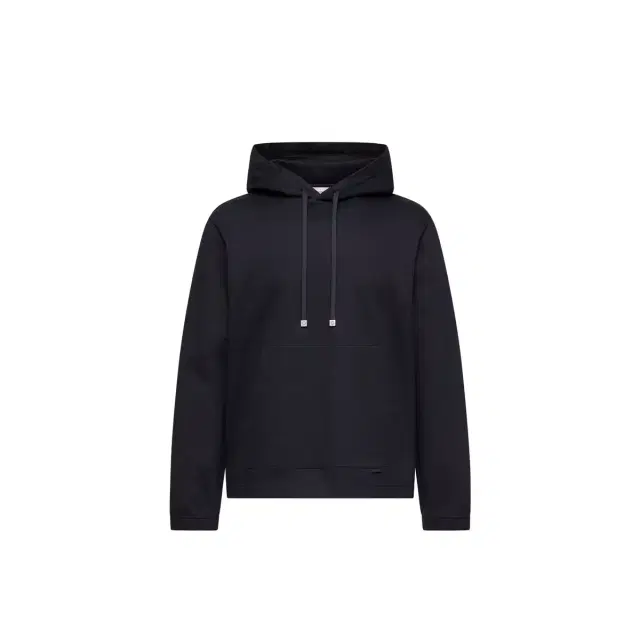 Leather Logo Cotton Blend Hoodie Leather Logo Cotton Blend Hoodie