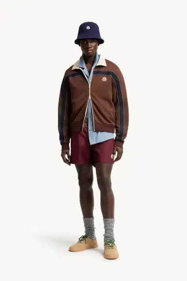 Moncler Topstitched Turtleneck Zip-up Sweatshirt | Thumbnail 3 Moncler Topstitched Turtleneck Zip-up Sweatshirt | Thumbnail 3