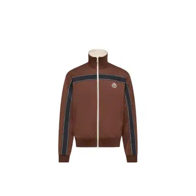 Moncler Topstitched Turtleneck Zip-up Sweatshirt | Thumbnail 1 Moncler Topstitched Turtleneck Zip-up Sweatshirt | Thumbnail 1