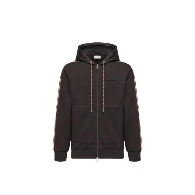 Striped Logo Cotton Hoodie Striped Logo Cotton Hoodie