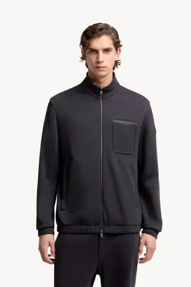 Moncler Cotton Blend Zip-up Sweatshirt | Thumbnail 5 Moncler Cotton Blend Zip-up Sweatshirt | Thumbnail 5
