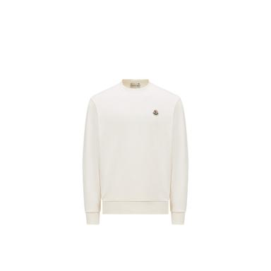 Moncler Logo Patch Cotton Sweatshirt | Thumbnail 1 Moncler Logo Patch Cotton Sweatshirt | Thumbnail 1