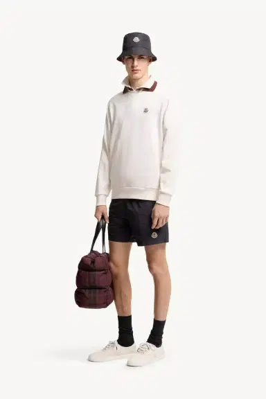 Moncler Logo Patch Cotton Sweatshirt | Thumbnail 2 Moncler Logo Patch Cotton Sweatshirt | Thumbnail 2