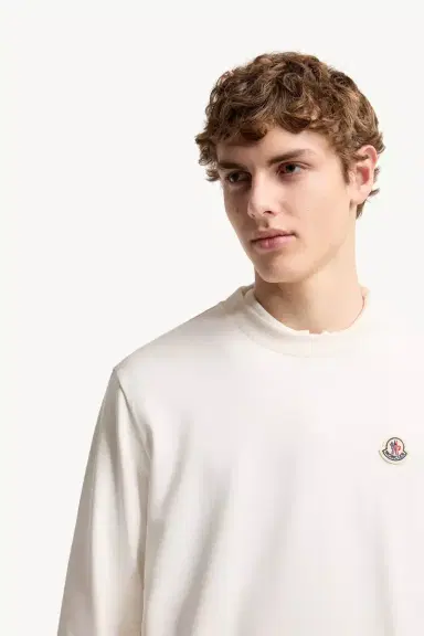 Moncler Logo Patch Cotton Sweatshirt | Thumbnail 6 Moncler Logo Patch Cotton Sweatshirt | Thumbnail 6