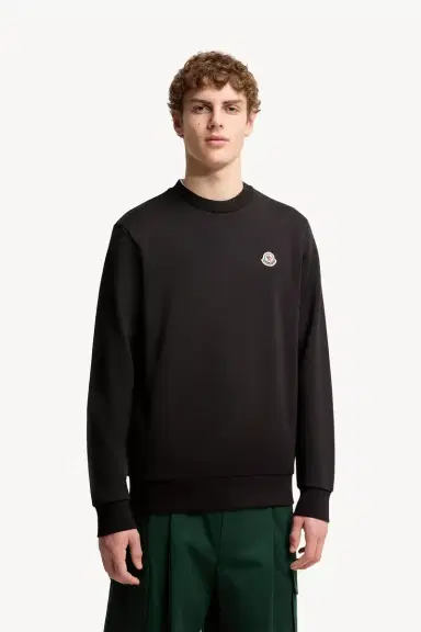 Moncler Logo Patch Cotton Sweatshirt | Thumbnail 5 Moncler Logo Patch Cotton Sweatshirt | Thumbnail 5
