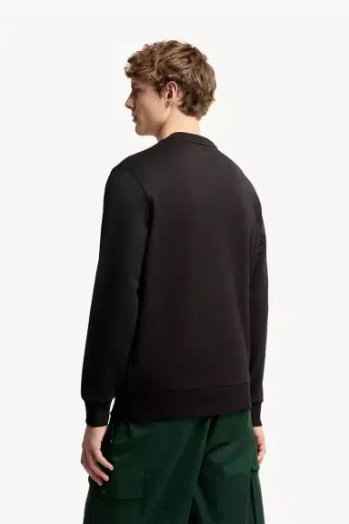 Moncler Logo Patch Cotton Sweatshirt | Thumbnail 6 Moncler Logo Patch Cotton Sweatshirt | Thumbnail 6