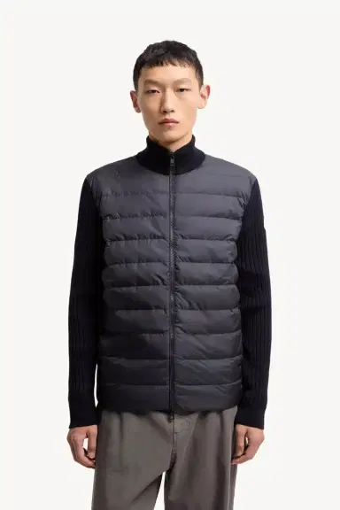 Moncler Padded Wool Zip-up Cardigan | Thumbnail 5 Moncler Padded Wool Zip-up Cardigan | Thumbnail 5