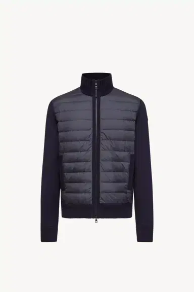 Moncler Padded Zip-up Wool Cardigan | Thumbnail 2 Moncler Padded Zip-up Wool Cardigan | Thumbnail 2