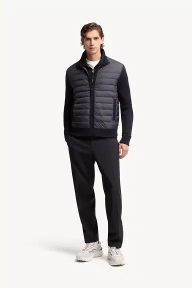 Moncler Padded Zip-up Wool Cardigan | Thumbnail 3 Moncler Padded Zip-up Wool Cardigan | Thumbnail 3