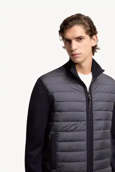 Moncler Padded Zip-up Wool Cardigan | Thumbnail 7 Moncler Padded Zip-up Wool Cardigan | Thumbnail 7