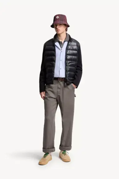 Moncler Padded Wool Zip-up Cardigan | Thumbnail 3 Moncler Padded Wool Zip-up Cardigan | Thumbnail 3