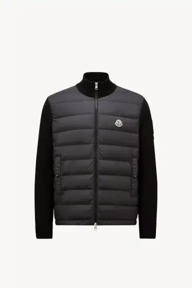 Moncler Padded Zip-up Cotton Cardigan | Thumbnail 2 Moncler Padded Zip-up Cotton Cardigan | Thumbnail 2