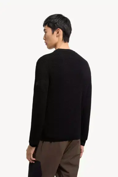 Moncler Logo Wool Sweater | Thumbnail 6 Moncler Logo Wool Sweater | Thumbnail 6