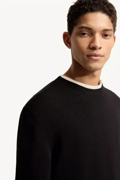 Moncler Logo Patch Cotton Sweater | Thumbnail 7 Moncler Logo Patch Cotton Sweater | Thumbnail 7