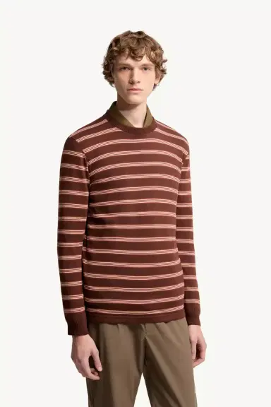 Moncler Striped Cotton Sweatshirt | Thumbnail 5 Moncler Striped Cotton Sweatshirt | Thumbnail 5