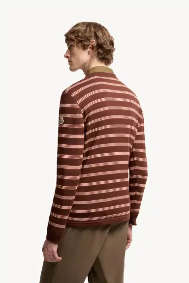 Moncler Striped Cotton Sweatshirt | Thumbnail 6 Moncler Striped Cotton Sweatshirt | Thumbnail 6