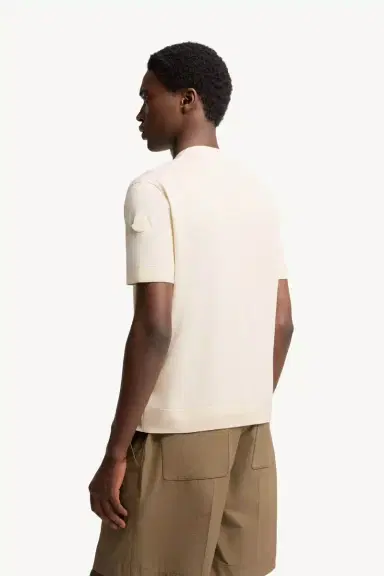 Moncler Silk & Cotton T-shirt | Thumbnail 5 Moncler Silk & Cotton T-shirt | Thumbnail 5