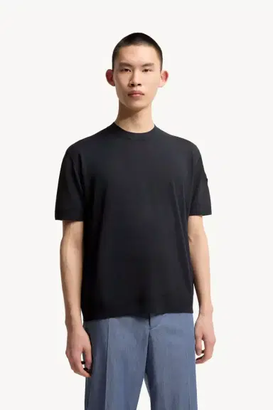 Moncler Silk & Cotton T-shirt | Thumbnail 4 Moncler Silk & Cotton T-shirt | Thumbnail 4