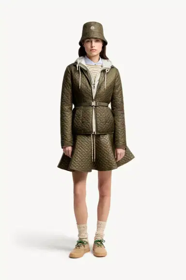 Moncler Geranium Floral-quilted Short Down Jacket | Thumbnail 3 Moncler Geranium Floral-quilted Short Down Jacket | Thumbnail 3