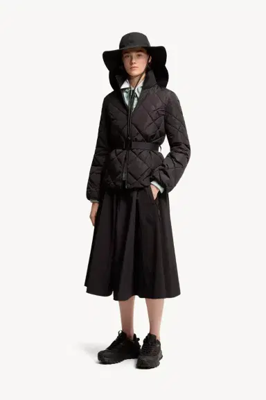 Moncler Balsamine Geometric-quilted Short Down Jacket | Thumbnail 3 Moncler Balsamine Geometric-quilted Short Down Jacket | Thumbnail 3