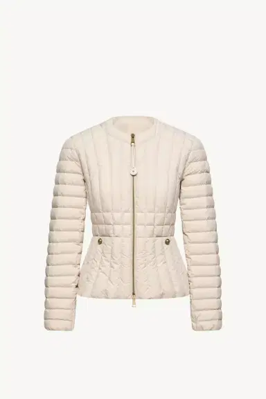 Moncler Menthe Vertical-quilted Short Down Jacket | Thumbnail 2 Moncler Menthe Vertical-quilted Short Down Jacket | Thumbnail 2