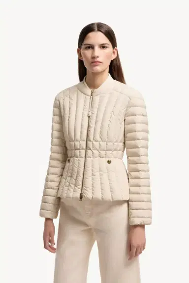 Moncler Menthe Vertical-quilted Short Down Jacket | Thumbnail 5 Moncler Menthe Vertical-quilted Short Down Jacket | Thumbnail 5