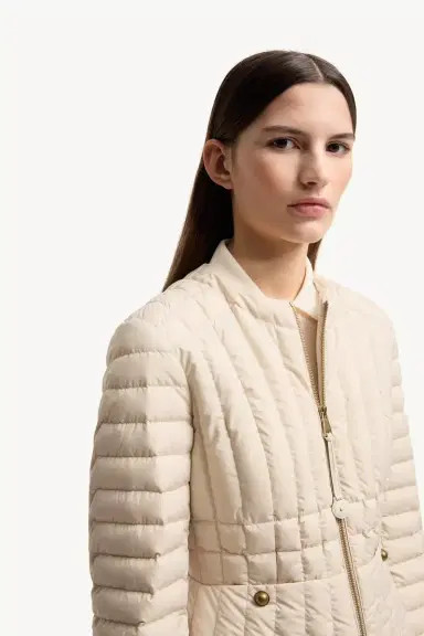 Moncler Menthe Vertical-quilted Short Down Jacket | Thumbnail 7 Moncler Menthe Vertical-quilted Short Down Jacket | Thumbnail 7
