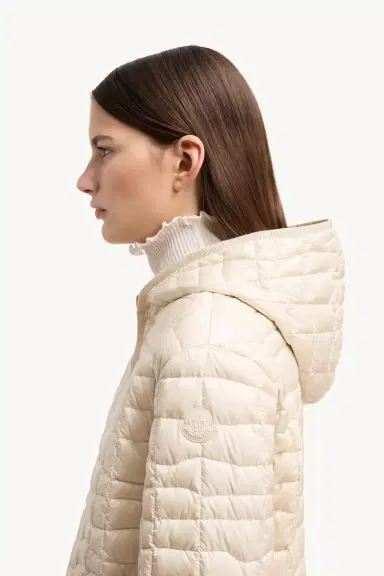 Moncler Eglantier Hooded Geometric-quilted Short Down Jacket | Thumbnail 4 Moncler Eglantier Hooded Geometric-quilted Short Down Jacket | Thumbnail 4