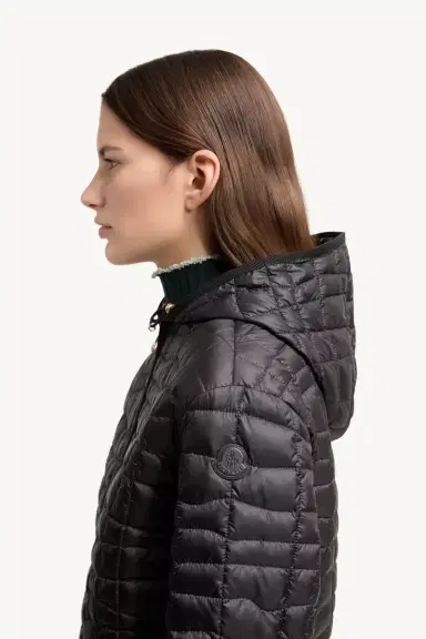 Moncler Eglantier Hooded Geometric-quilted Short Down Jacket | Thumbnail 4 Moncler Eglantier Hooded Geometric-quilted Short Down Jacket | Thumbnail 4