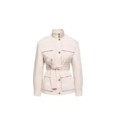 Moncler Maitake Belted Short Jacket | Thumbnail 1 Moncler Maitake Belted Short Jacket | Thumbnail 1