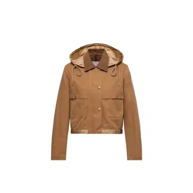 Moncler Aconitum Hooded Cotton & Linen Blend Shirt Jacket | Thumbnail 1 Moncler Aconitum Hooded Cotton & Linen Blend Shirt Jacket | Thumbnail 1