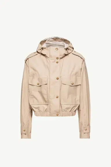 Moncler Carex Hooded Cotton Blend Poplin Jacket | Thumbnail 2 Moncler Carex Hooded Cotton Blend Poplin Jacket | Thumbnail 2