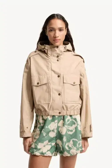 Moncler Carex Hooded Cotton Blend Poplin Jacket | Thumbnail 5 Moncler Carex Hooded Cotton Blend Poplin Jacket | Thumbnail 5