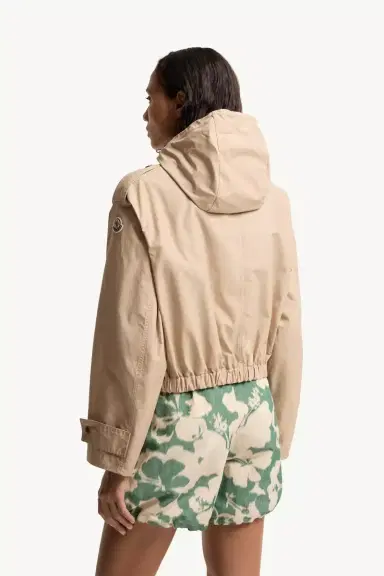 Moncler Carex Hooded Cotton Blend Poplin Jacket | Thumbnail 6 Moncler Carex Hooded Cotton Blend Poplin Jacket | Thumbnail 6
