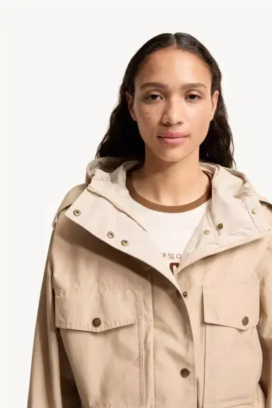 Moncler Carex Hooded Cotton Blend Poplin Jacket | Thumbnail 7 Moncler Carex Hooded Cotton Blend Poplin Jacket | Thumbnail 7