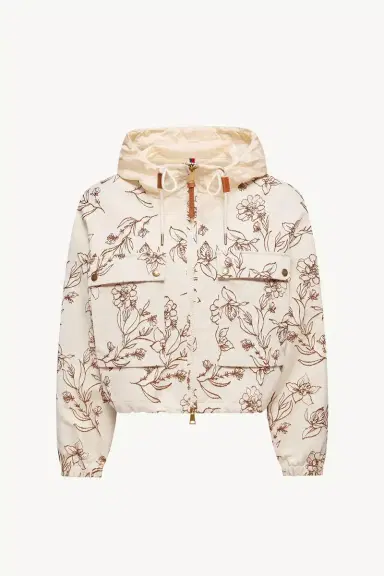 Moncler Nepeta Hooded Floral Print Jacket | Thumbnail 2 Moncler Nepeta Hooded Floral Print Jacket | Thumbnail 2