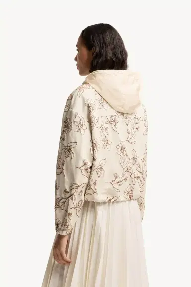 Moncler Nepeta Hooded Floral Print Jacket | Thumbnail 6 Moncler Nepeta Hooded Floral Print Jacket | Thumbnail 6