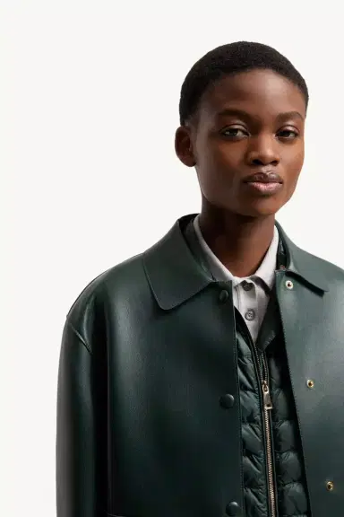 Moncler Haricot 3-in-1 Leather Down Shirt Jacket | Thumbnail 9 Moncler Haricot 3-in-1 Leather Down Shirt Jacket | Thumbnail 9