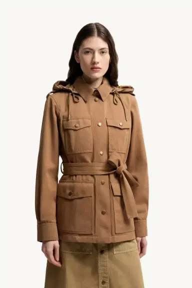 Moncler Centaurea Hooded Gabardine Field Jacket | Thumbnail 5 Moncler Centaurea Hooded Gabardine Field Jacket | Thumbnail 5