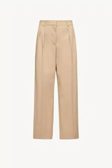 Moncler Cotton Gabardine Wide-leg Tailored Pants | Thumbnail 2 Moncler Cotton Gabardine Wide-leg Tailored Pants | Thumbnail 2
