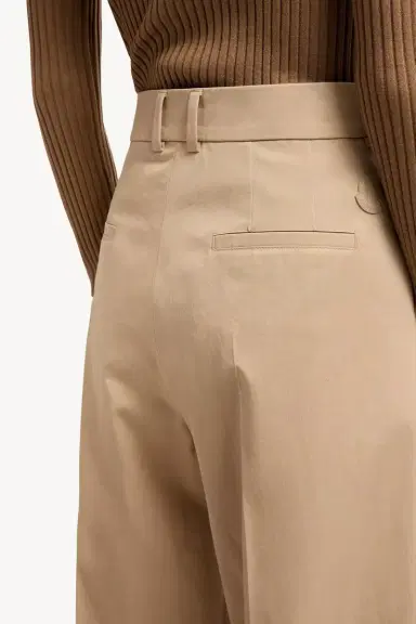 Moncler Cotton Gabardine Wide-leg Tailored Pants | Thumbnail 7 Moncler Cotton Gabardine Wide-leg Tailored Pants | Thumbnail 7
