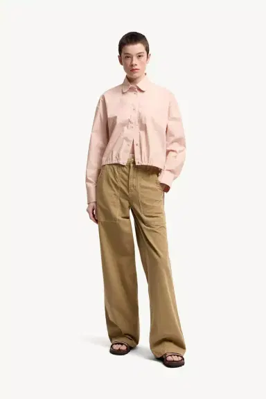 Moncler Cotton Wide Leg Pants | Thumbnail 3 Moncler Cotton Wide Leg Pants | Thumbnail 3